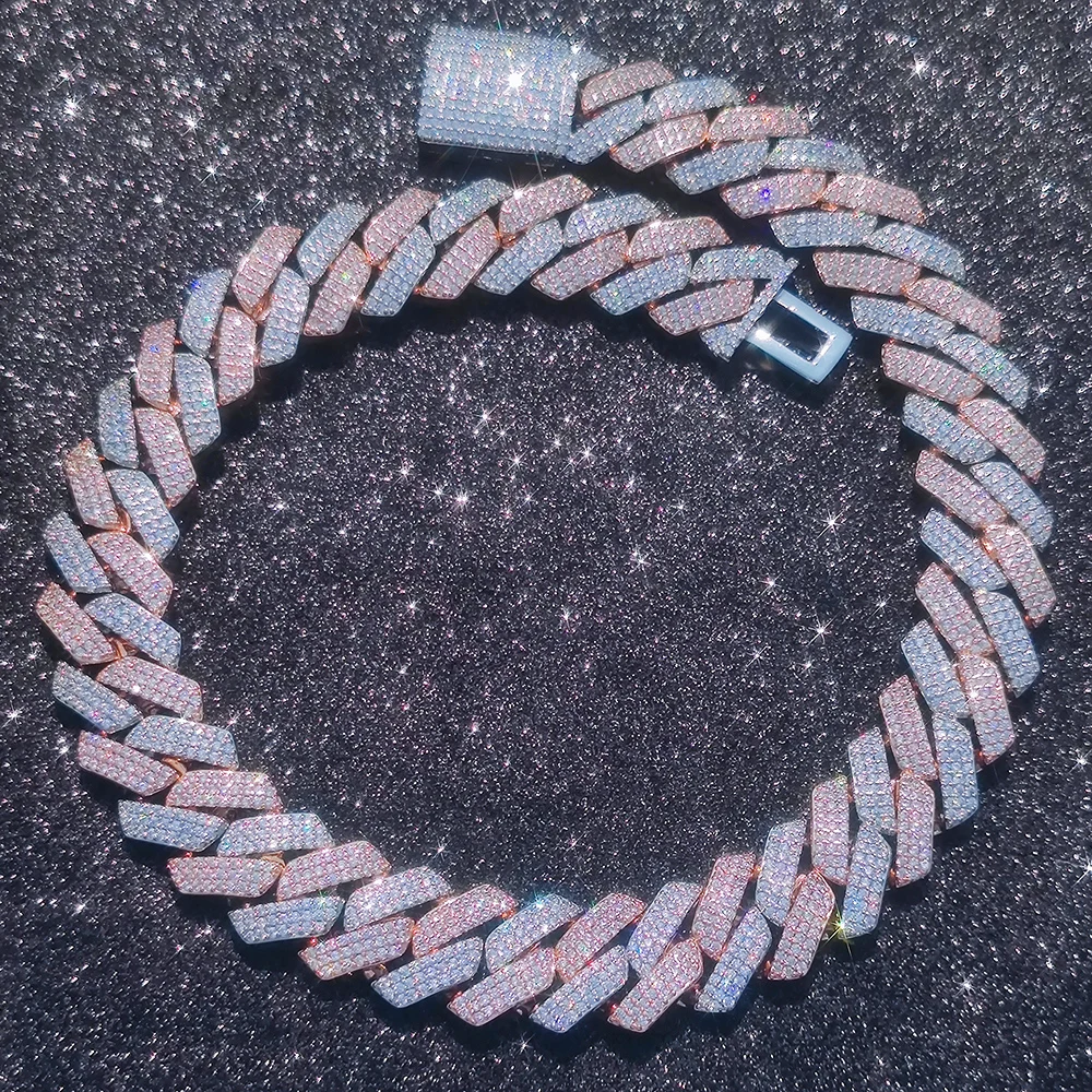 Nuoya Cadena de Mosaico Bicolo - Cuban Link Chain 12Mm reseña y precio