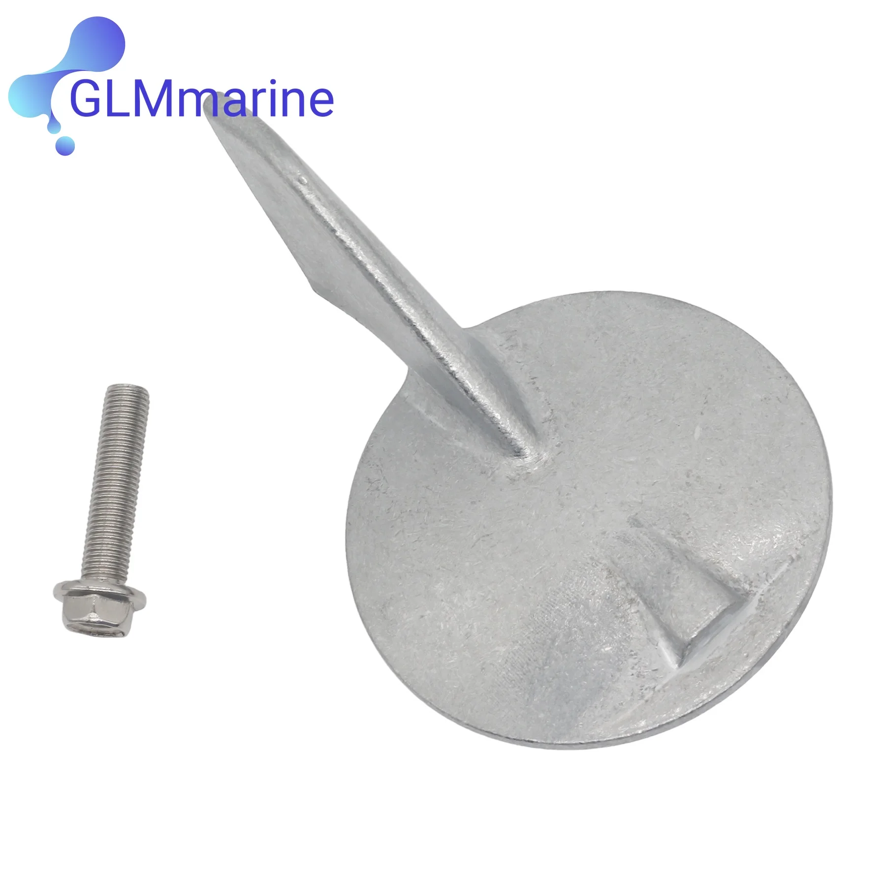 6J9-45371-00 for Yamaha 115HP 150HP 175HP 200HP Outboards Engine Trim Tab Skeg Zinc Anode with Screw 6J9-45371-01 6K1-45371-02 image 6