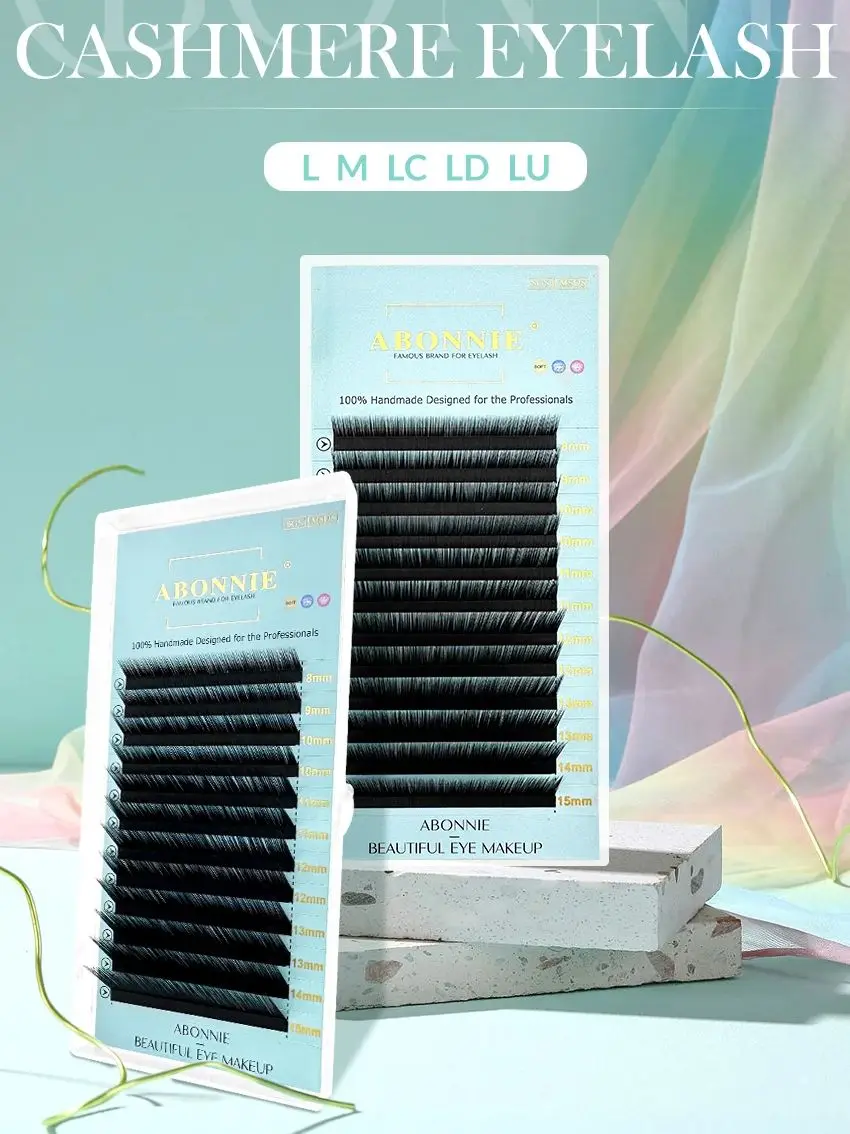 

ABONNIE Кашемировые матовые наращивание ресниц LJ/LB/L/M/LC/LD/LU/ Curl Премиум-индивидуальные наращивания ресниц