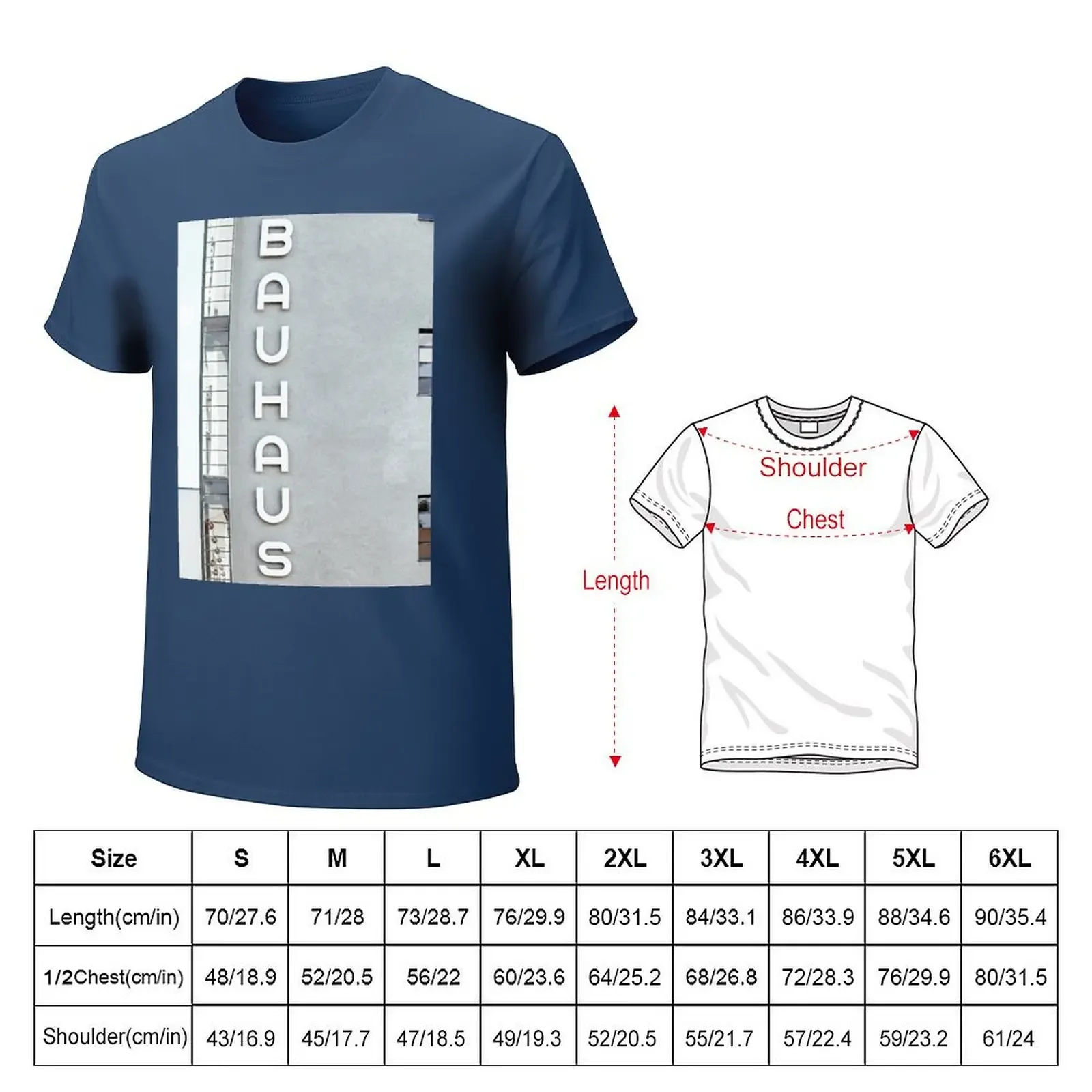 Bauhaus T-Shirt custom shirt anime Short sleeve tee men