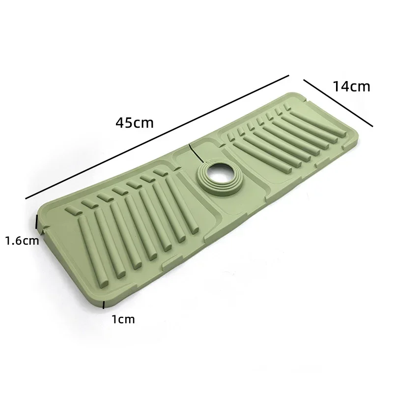 Silicone Absorbent Mat Splash Pad Kitchen Faucet  Sink Countertop Drainage Mat Bathroom Countertop Protector Mat Kitchen Utensil