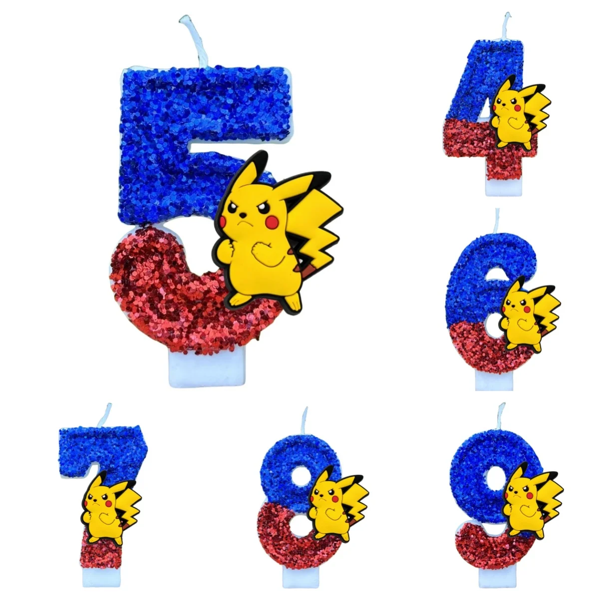 10 Stücke Pokemon Kerze Kuchen Cartoon Anime Figur Pikachu Cartoon Party Alles Gute Zum Geburtstag Pokemon Kuchen Dekoration Ornamente Kinder Geschenke