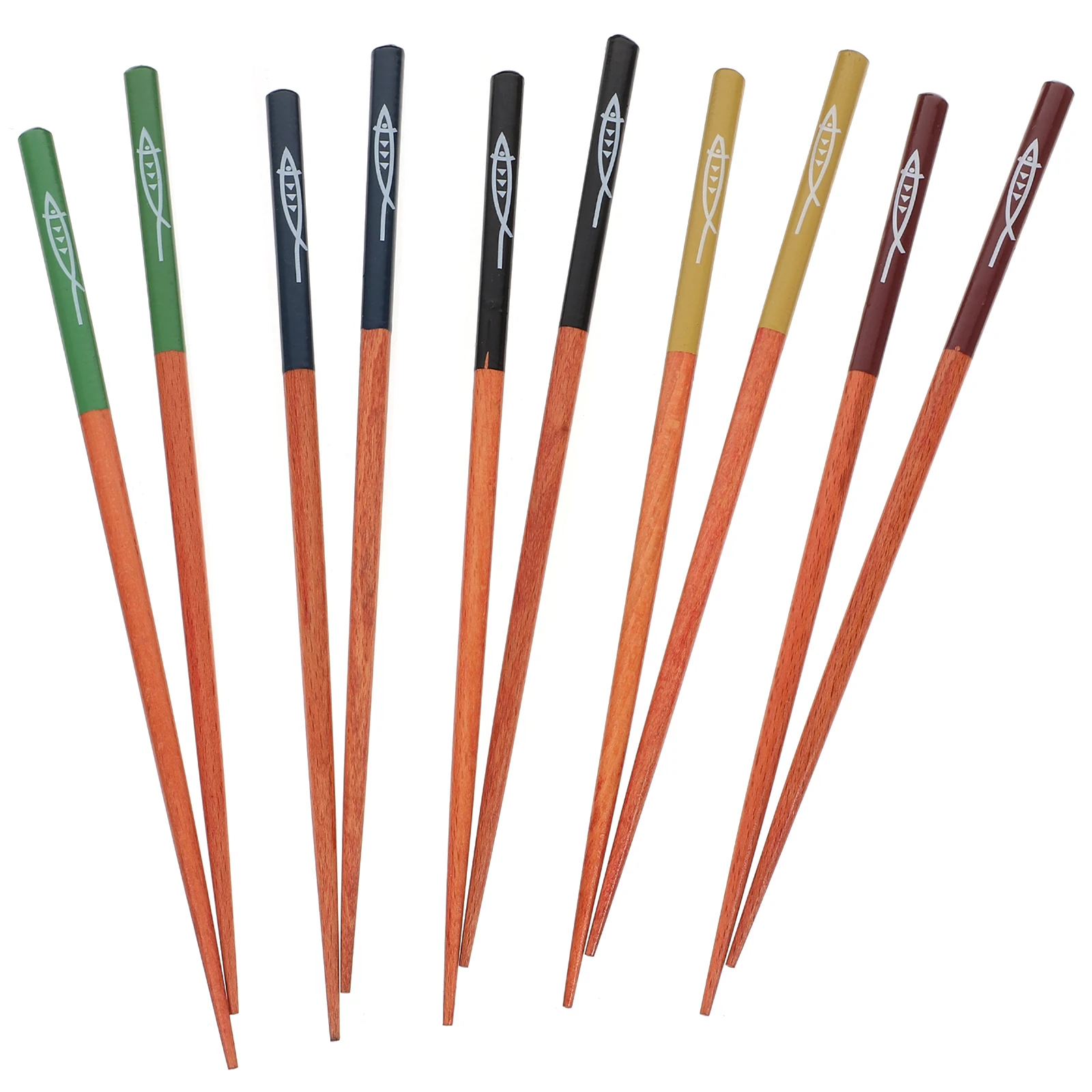 

5 Pairs Chopsticks 5 Colors Straight Body Japanese Style Reusable Natural Gifts Kids Japanese Chopsticks Adults