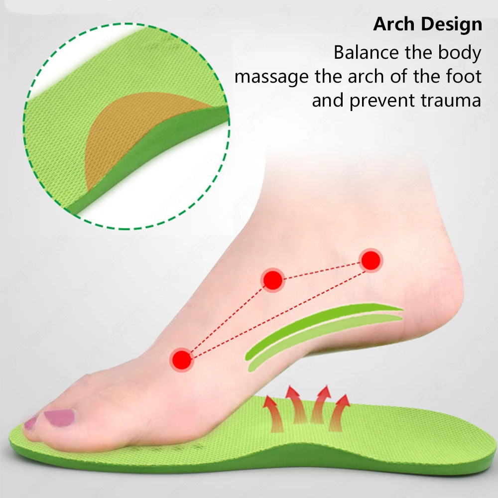 O/X-Leg Orthopedic Insoles Arch Support Insole Corrigibil Bow Legs Valgus Varus Massaging Shoe Pads Beauty Leg Feet Care