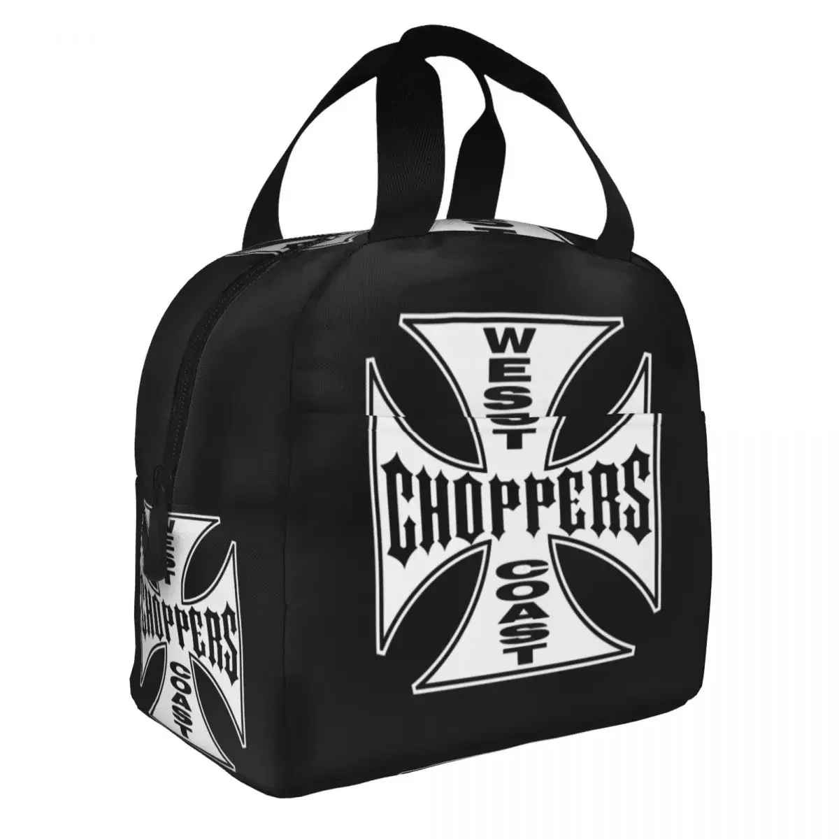 West Coast Cross Choppers Lunch Box Warm Cooler Thermal Food Insulated Lunch Bag for Women School Picnic Tote Container