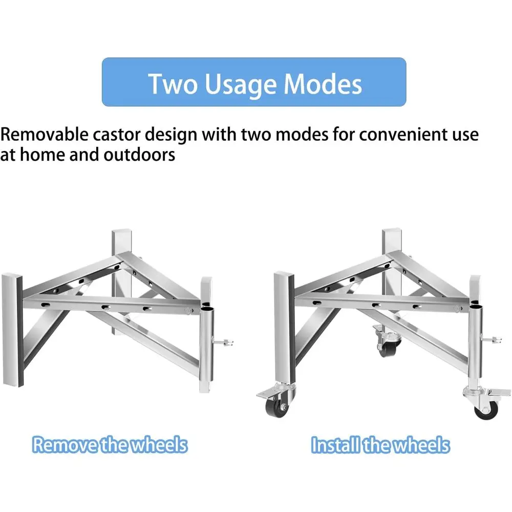 Supporto per braciere regolabile in acciaio inossidabile per caminetti da esterno, adatto a 15-27 pozzi