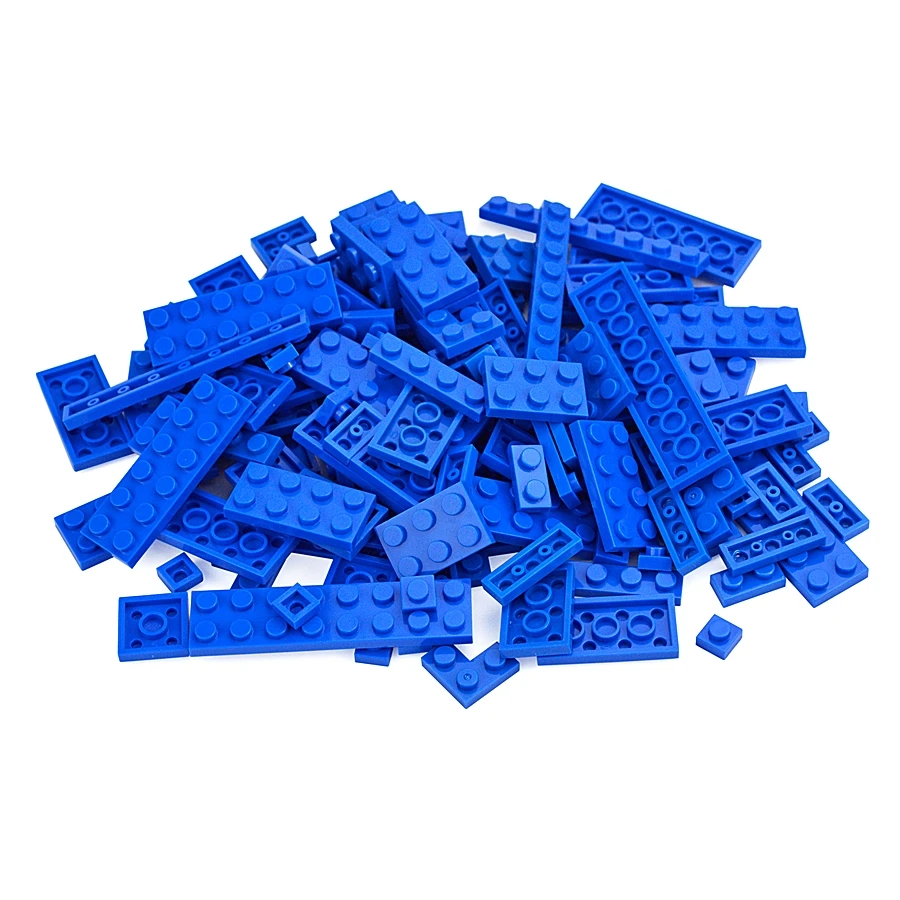 100pcs bulk teile dünne ziegel 11 größe gemischt 15 farbe bausteine figuren moc modell pädagogisches bau spielzeug für kind geschenk