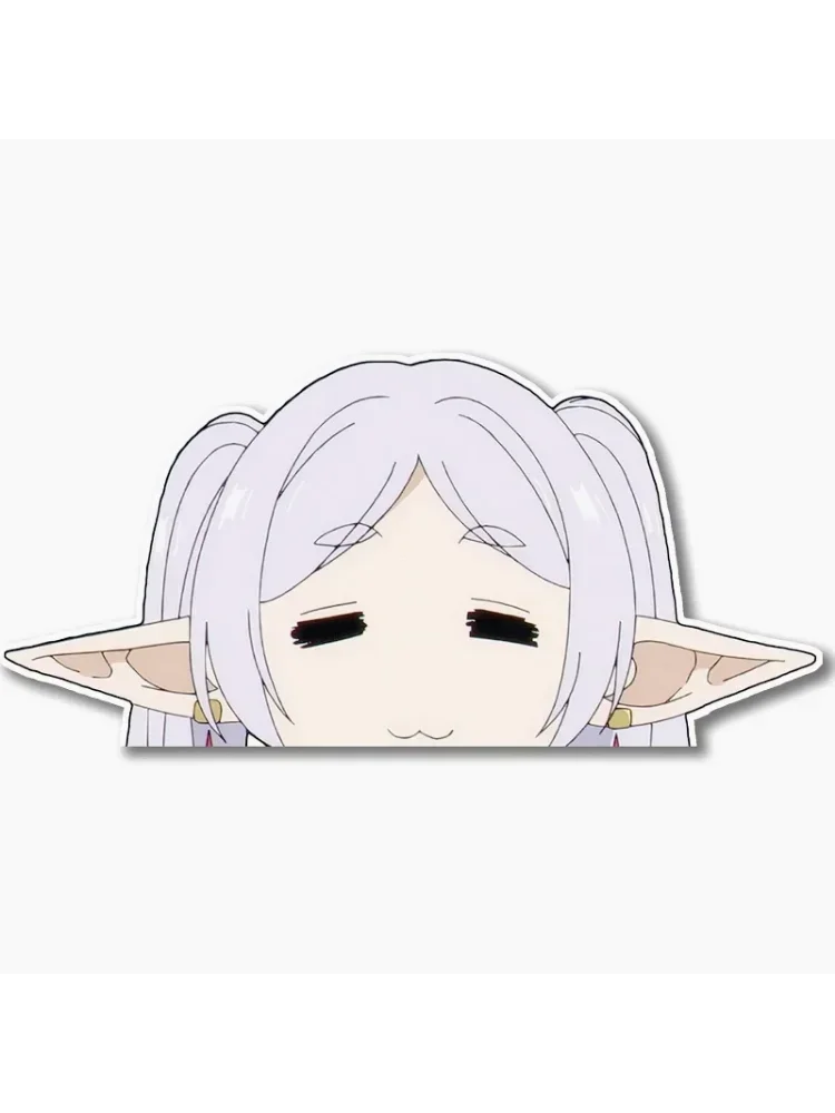 AliExpress NONE Cute Anime Car Sticker for Frieren Waterproof Vinyl Frieren Car Decal for Skateboard Bike Bumper Window Wear resistant PVC