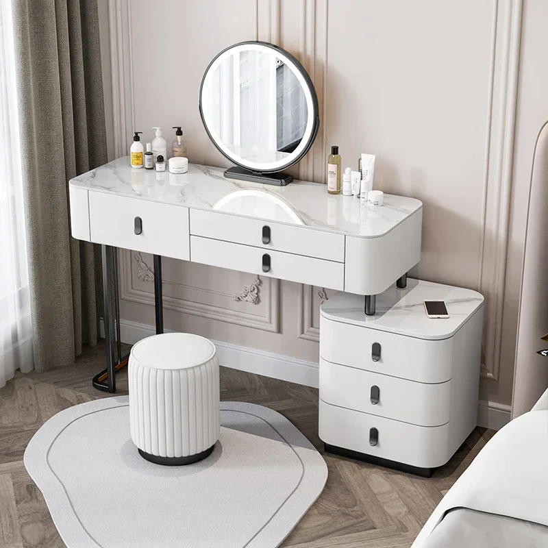 Modern Storage Dressing Table Makeup Vanity Luxury Bedside Bedrooms Drawers Dressing Table Organizer Schmink Tisch Furniture