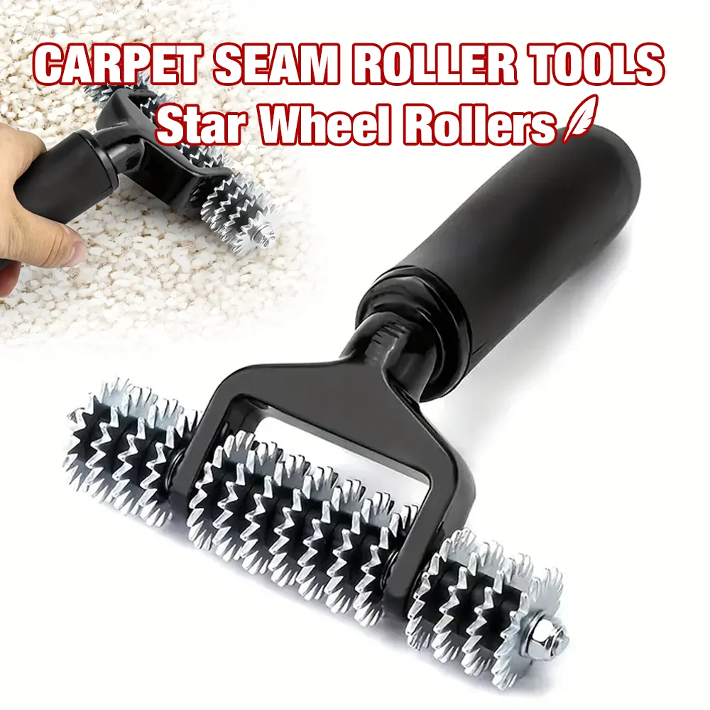 

Manual Carpet Seam Roller Press Edge Tools Carpet Splicing Repair Tool Ergonomic for Loop Pile Carpets of Mats in Hotels, Homes