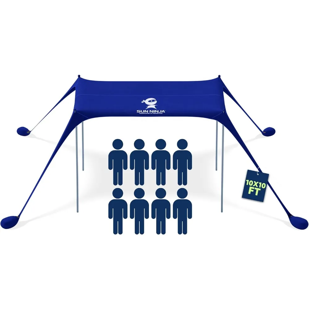 

Beach Tent Sun Shelter UPF50+ Easy Pop Up Beach Canopy - Outdoor Shade for Camping Trips, Fishing, Backyard Fun Picnics