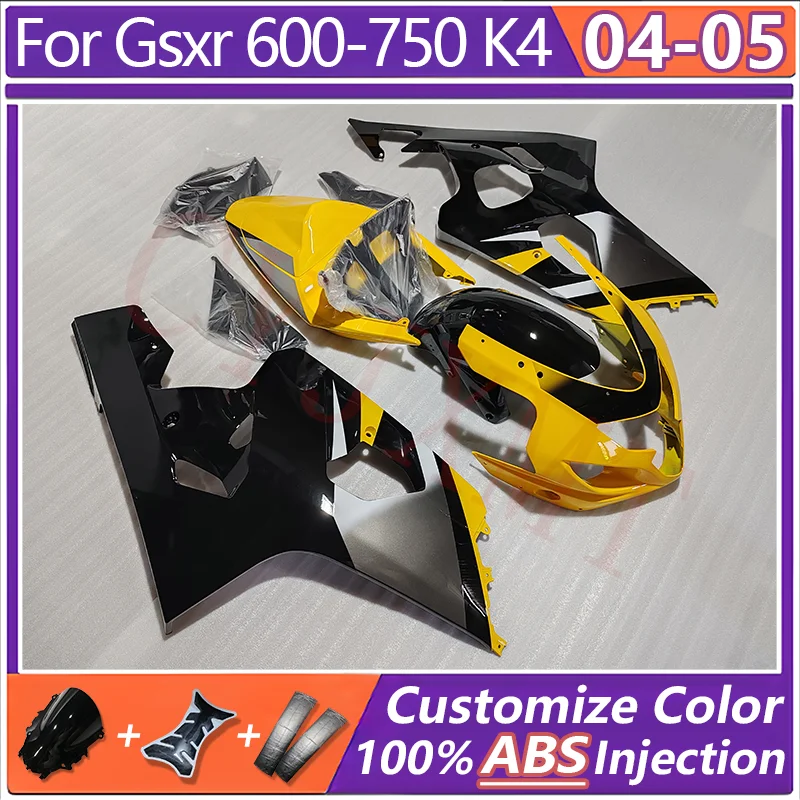 

ABS Injection Motorcycle Fairing Kit for SUZUKI GSXR600 GSXR750 K4 2004 2005 Plastic Fairings GSXR 600 750 04 05 Bodyframe Cover