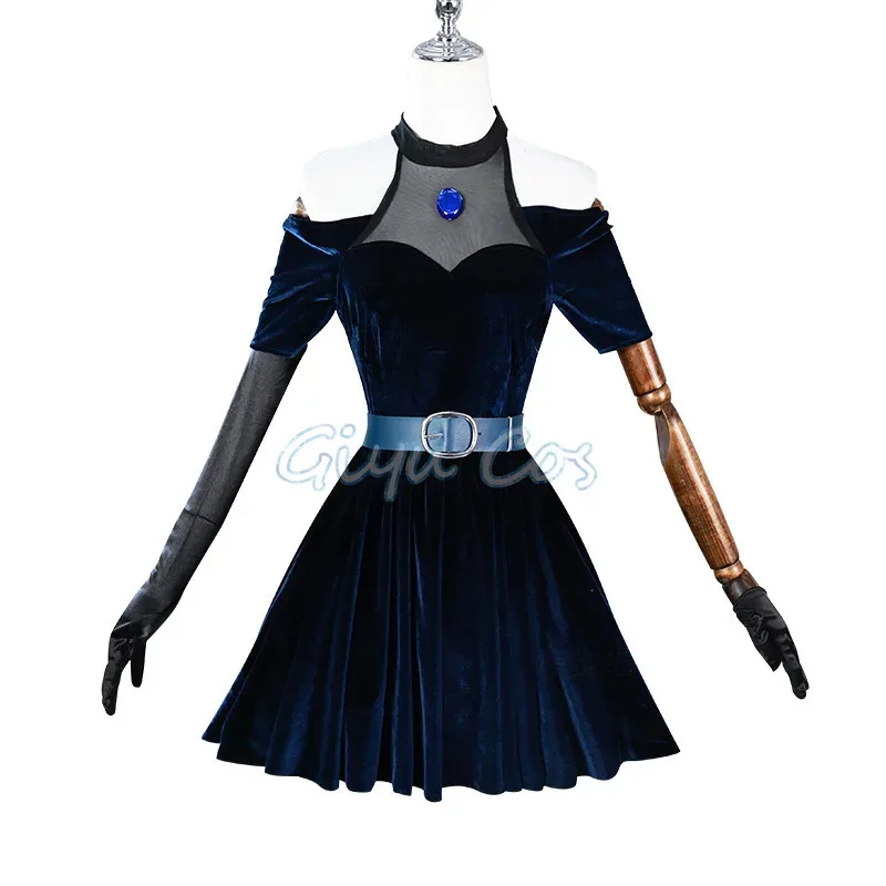 Parrucca per costume cosplay Alien Stage Mizi Anime Costumi di Halloween Uniforme da gioco per donna