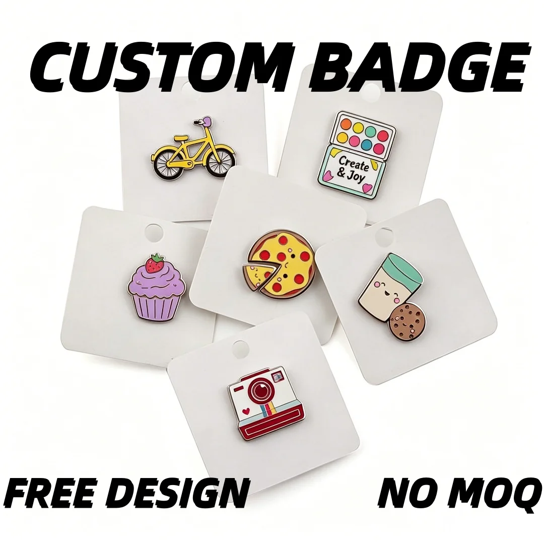 Personalized Custom Design Brooches Pins Anime Hard Soft Pin Badge Metal Enamel Lapel Pins