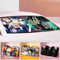 M-My Hero Academia Horizontal Cartoon Car Sunshade Front Window Cover Windshield Sun Shade Car Visor Protection Accessories