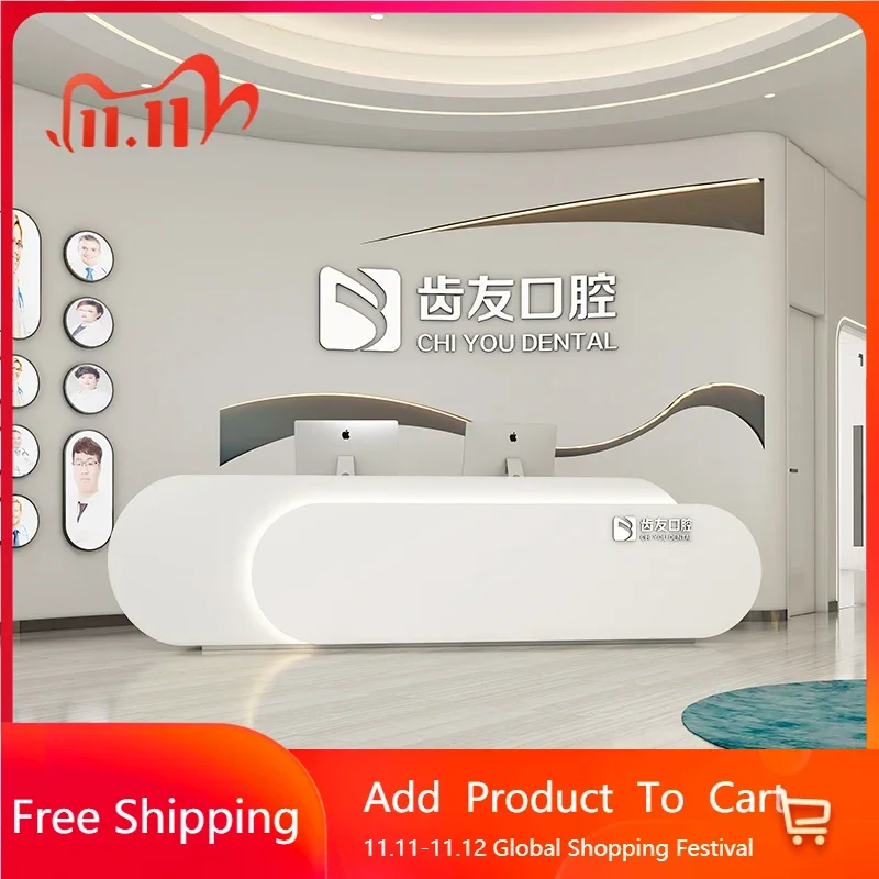 

Service Clothing Store Counter Reception Table Salon Office Chair Bellezza Customer Center Computer Desks Office Salon Furniture