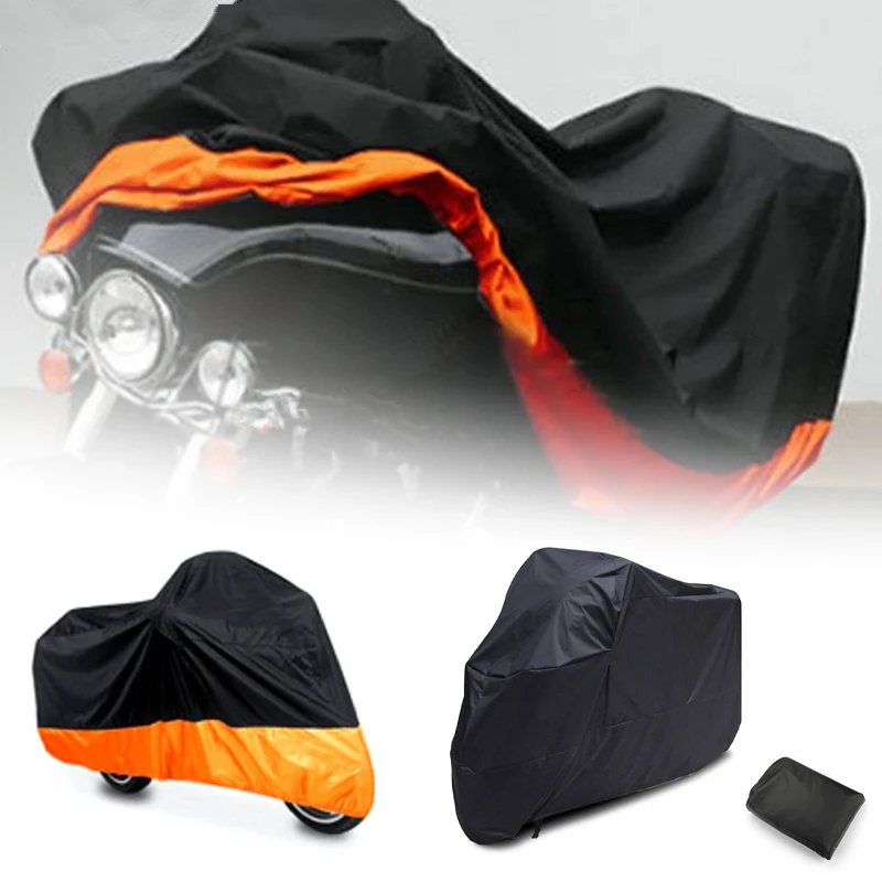 

Универсальный XL XXL XXXL мотоциклетный электрический скутер, уличный дождевик, пылезащитный чехол, УФ-чехлы для скутеров для Harley Honda Victory Kawasaki