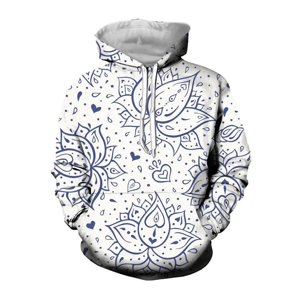 

Jumeast Paisley Hoodies For Men Vintage Decorative Hand Paint Graphic Hooded Sweatshirts Oversized Mens Hoodie Casual Streetwear