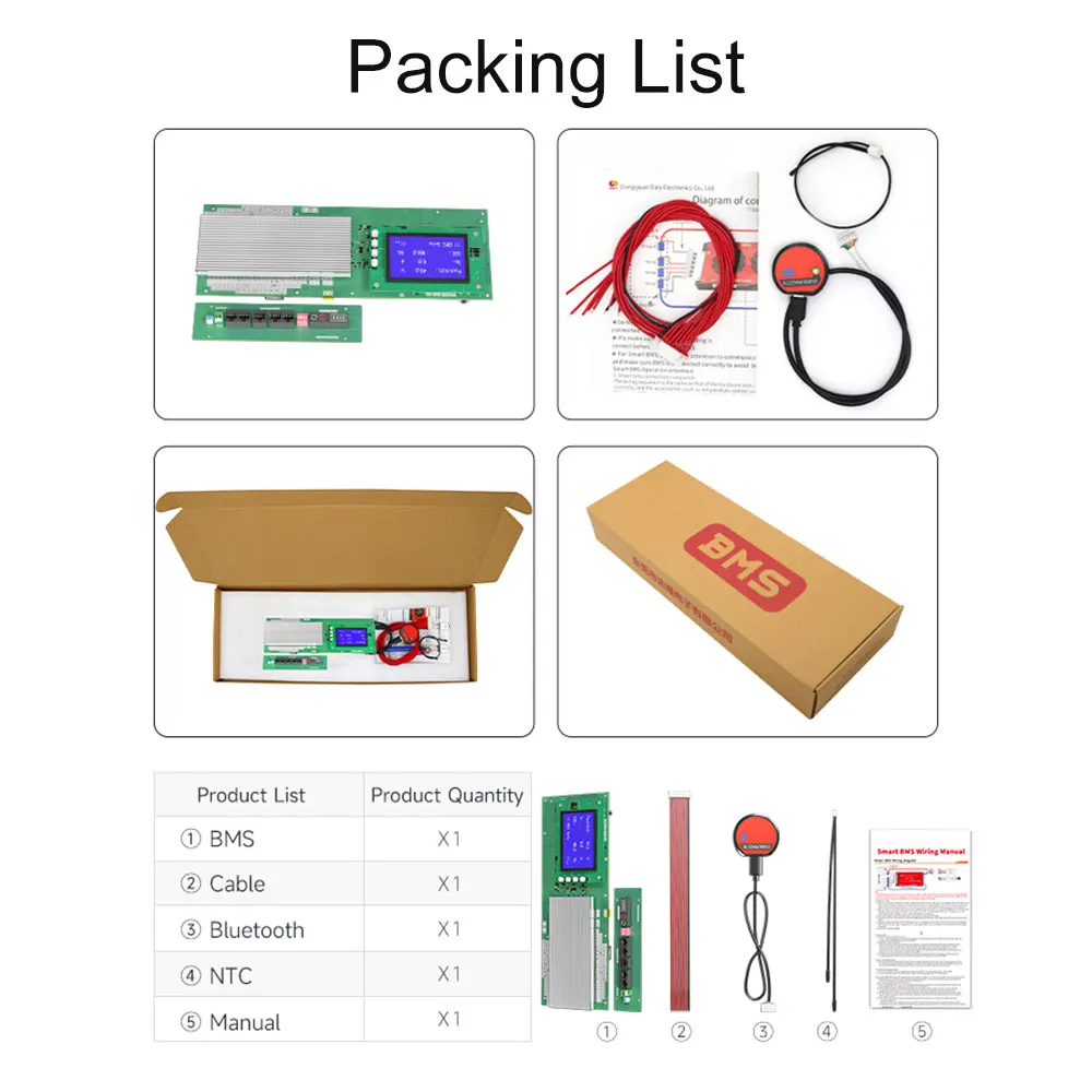 الذكية BMS بلوتوث التطبيق المتوازي 5A التوازن BMS 4s LiFePo4 12 فولت ليثيوم أيون 3S 7S 8S 10S 12S 13S 14S 16S 24S 48 فولت 60A 100A 150A 200A