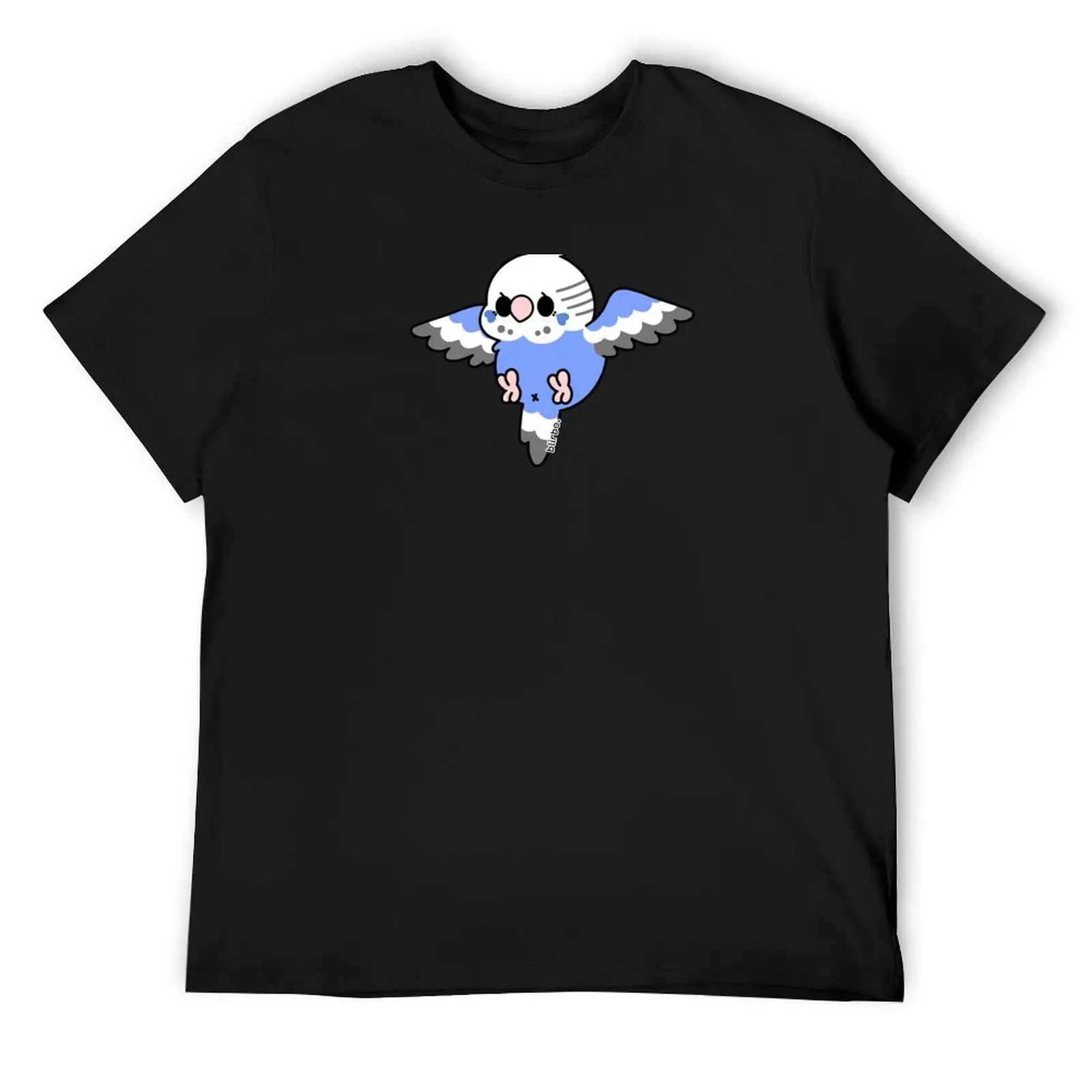 Flying Budgie - Blue T-Shirt graphic tee shirt blue archive vintage t shirts vintage graphic tee mens big and tall t shirts