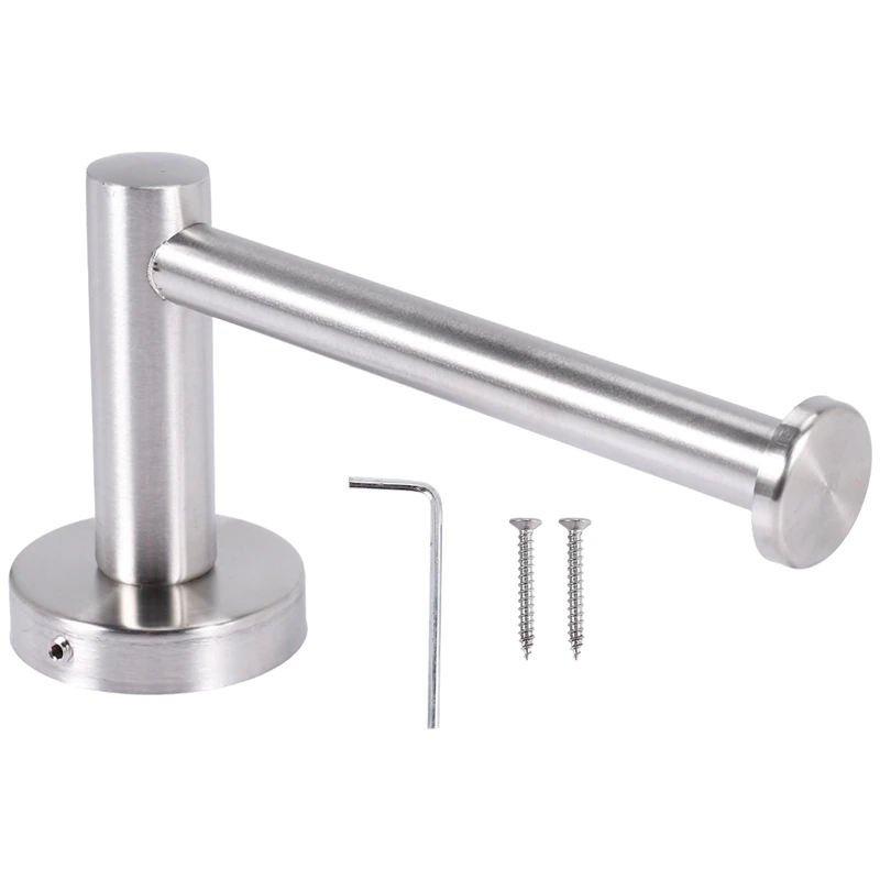 

A7THK-Toilet Tissue Paper Roll Holder Stainless Steel Wall Mount For Bathroom Kitchen