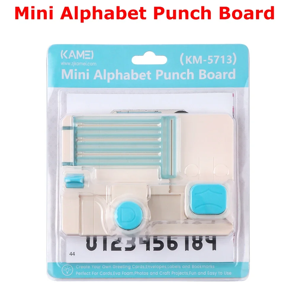 

Diy Letter Embossing Machine Mini Alphabet Punch Board for Diy 1.5" X 2.5" Letters Craft Greeting Card Scrapbooking Party Decor