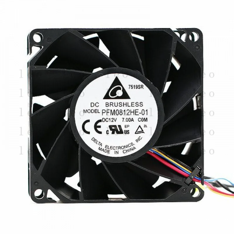 

FF 1pcs PFM0812HE-01 8038 12V 7.00A four-wire PWM super-violent cooling fan #F5