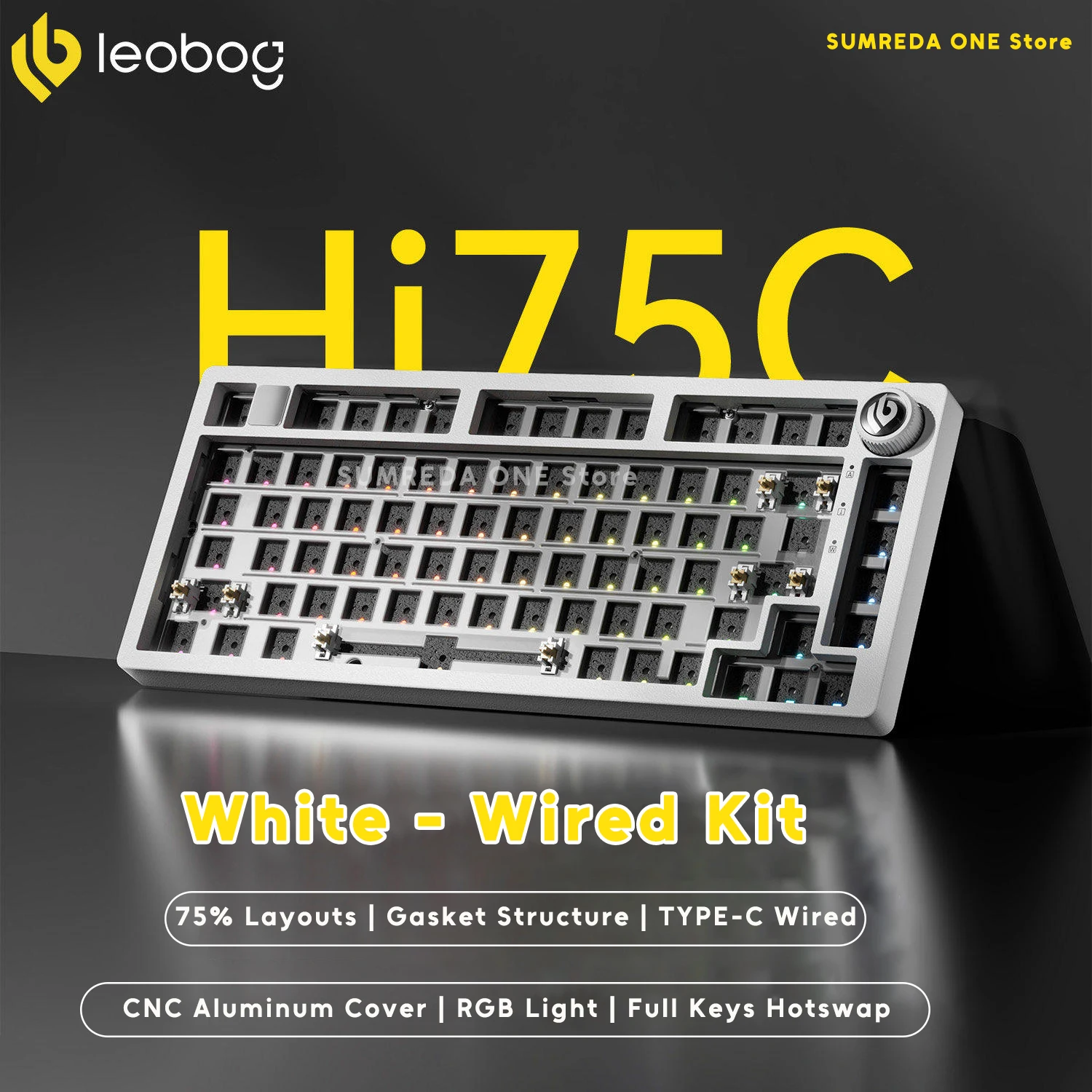 Leobog Hi75C Hi75 Hi75C プロアルミワイヤレスカスタムメカニカル
