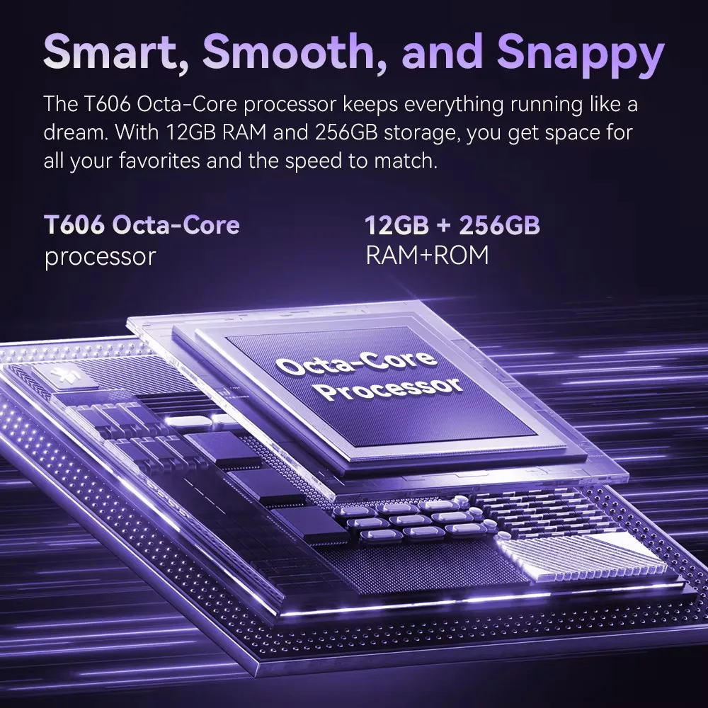 Cubot A40 هاتف ذكي Android 15 12 GB(4 + 8 )+ 256 GB 6,88'' 120Hz 5100 mAh NFC/GPS التعرف على الوجه 4G Telephone Portable IPS