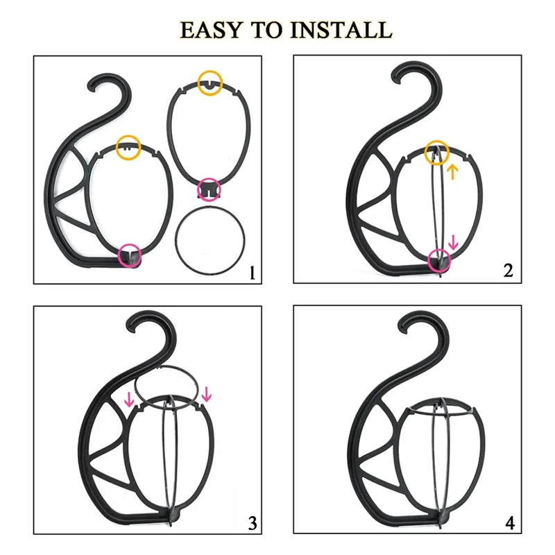BAAG-2er-Pack Perückenaufhänger, tragbarer hängender Perückenständer, Perückenaufhängerhalter für mehrere Perücken und Hüte, faltbarer Perückenhalter