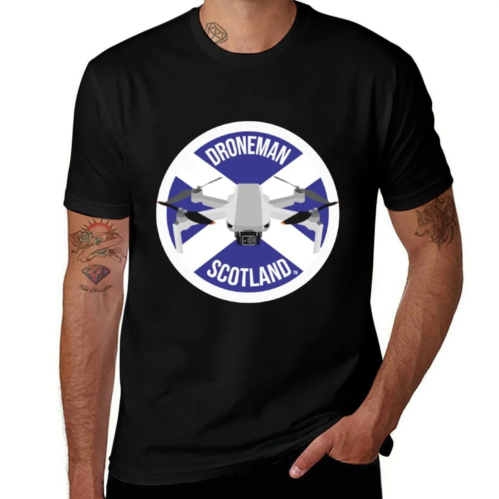 

Droneman Scotland Logo T-Shirt man t shirt heavy cotton men t shirt cotton 100% t shirt man cotton T-shirt