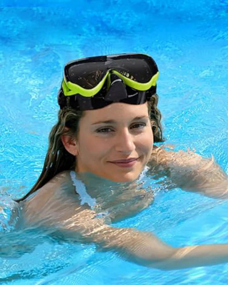 

Профессиональная полносухая маска для подводного плавания, очки для дайвинга высокой четкости с большим обзором, противотуманное и водонепроницаемое оборудование для плавания