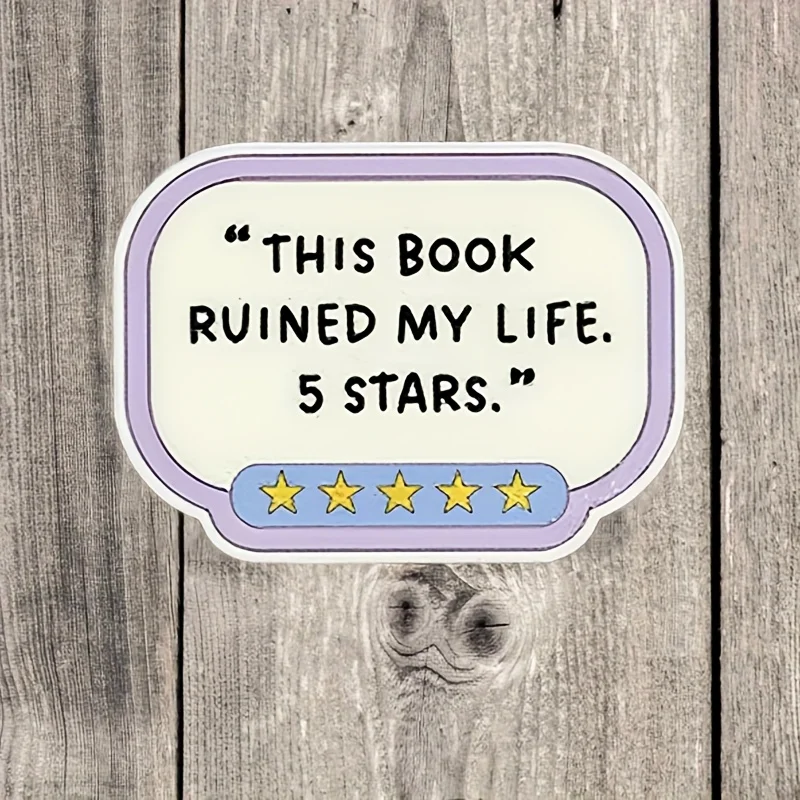 Five Star Vinyl Sticker - Kindle Book Enthusiast Decorations，Suitable for Laptop，Water Bottle，Bookshelf