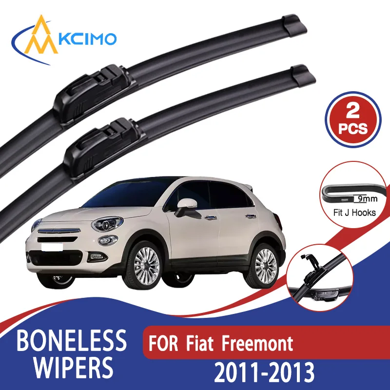 

For Fiat Freemont 2011-2013 Car Wiper U-type Soft Rubber Boneless Wiper HD Quiet Durable Automotive Wiper 24"+18"