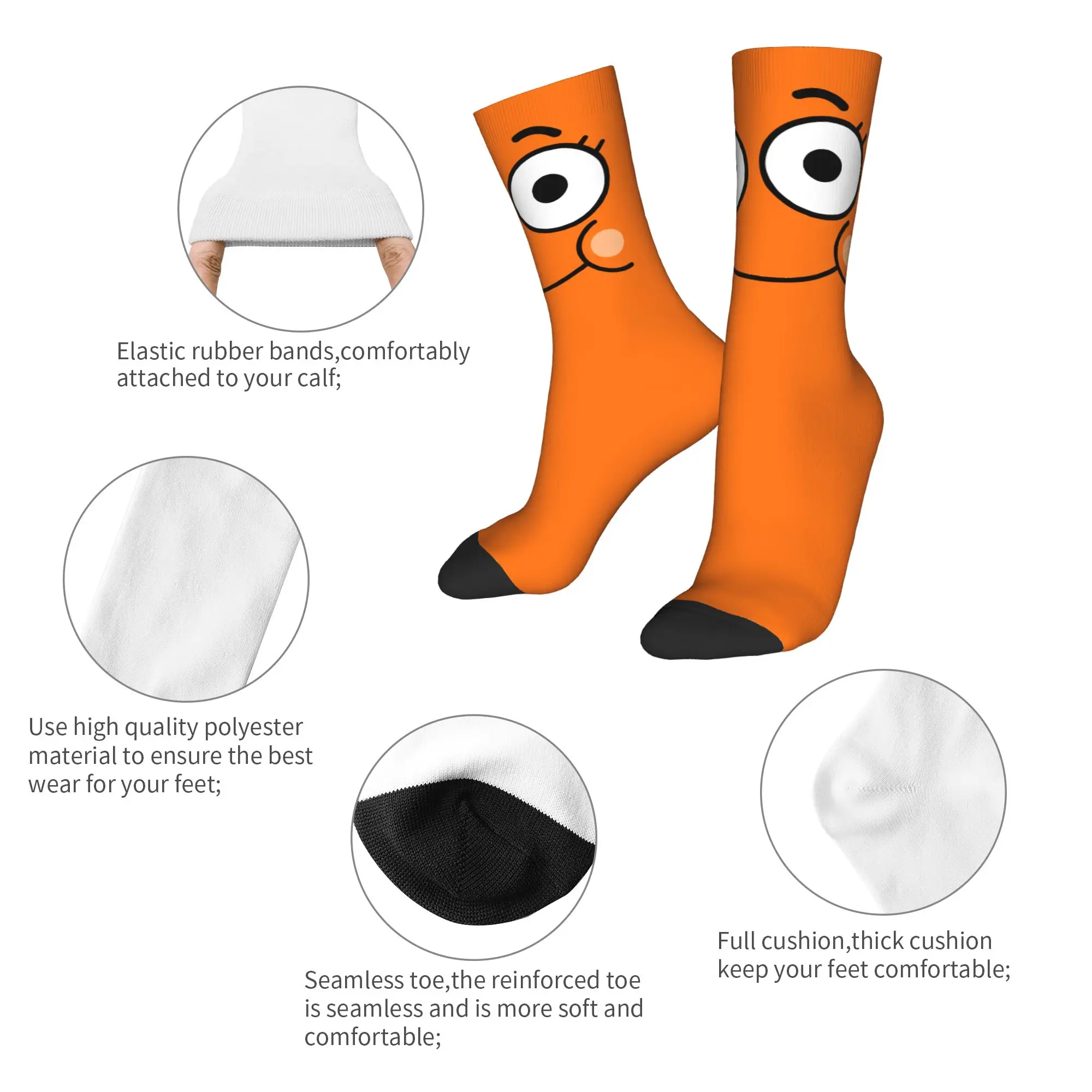 Darwins Face Socks Men's Women's Polyester Casual Gumballs  Socks Hip Hop Spring Summer Autumn Winter Middle Tube Socks Gift,