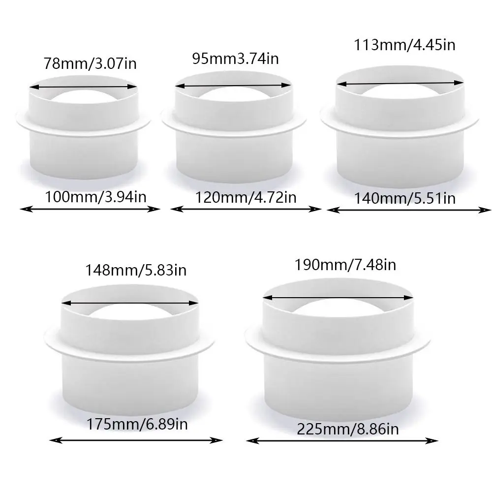 80/110/150/200mm Rundrohr-Rückschlag ventil Luftkanal Rückschlag ventil Rohrzug blocker Abluft ventilator Schlauch Proof ventil