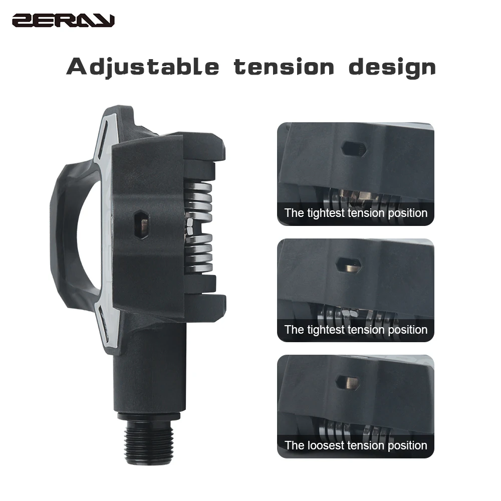 ZERAY ZP-115/ZP-112 LOOK KEO Road Bike MTB Clipless Pedals Self-locking Pedals 0° 3/6° Locking plate Bicycle Self-Locking Pedal