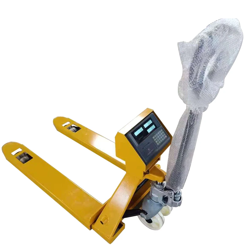 The best quality 2T electric pump type manual pallet truck price (including scale)