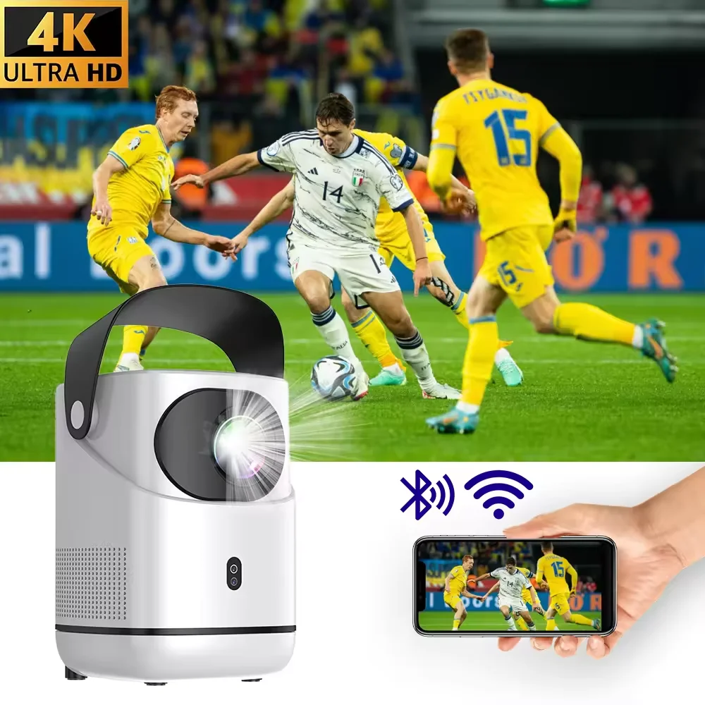 ATB TZ-2 Wall-mounted Smart Projector LED HD TV Video Projetor for 4K Android Same Screen Home Cinema Outdoor Portable Projetor