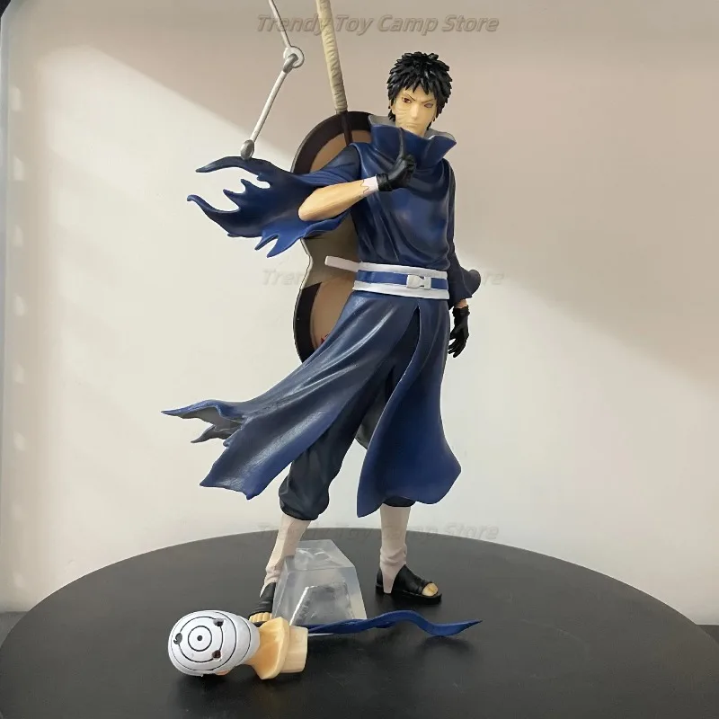 

35 см персонаж ниндзя Учиха Обито, экшн-фигурка, двуглавая скульптура, гигантский мультфильм, коллекция ПВХ, модель, игрушка, кукла, подарок для мальчика