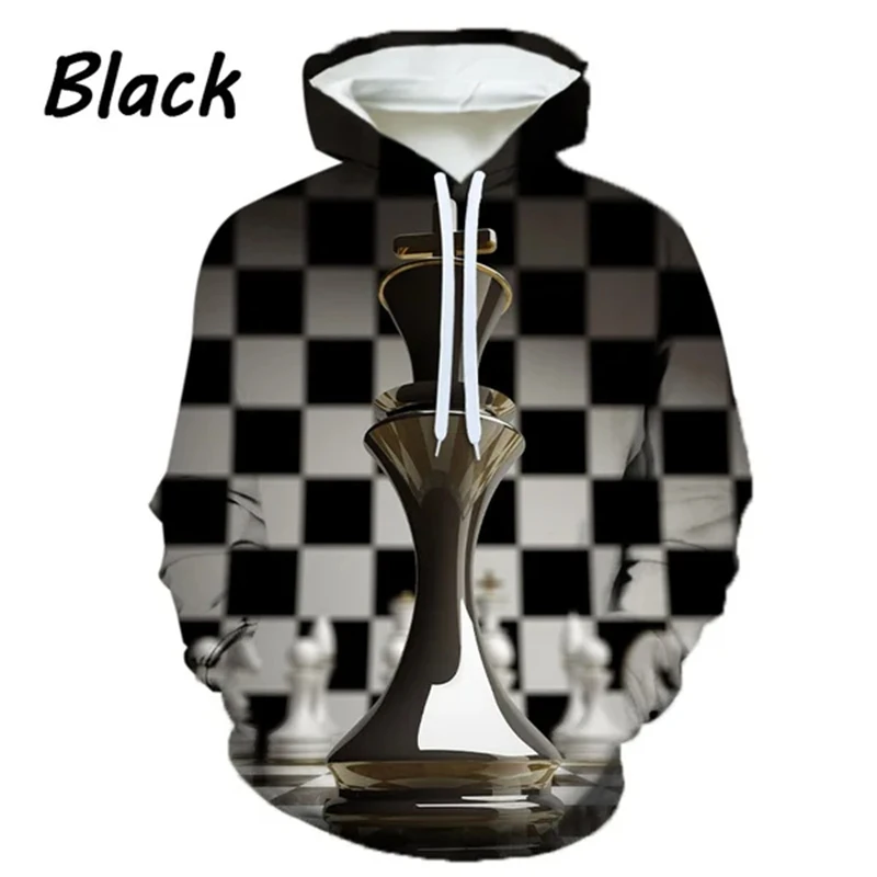 Hottest Style Creativity Chess 3D Printed Hoodie Long Sleeve Personality Fashion Clothes Casual Men And Women Sweatshirt Hoody