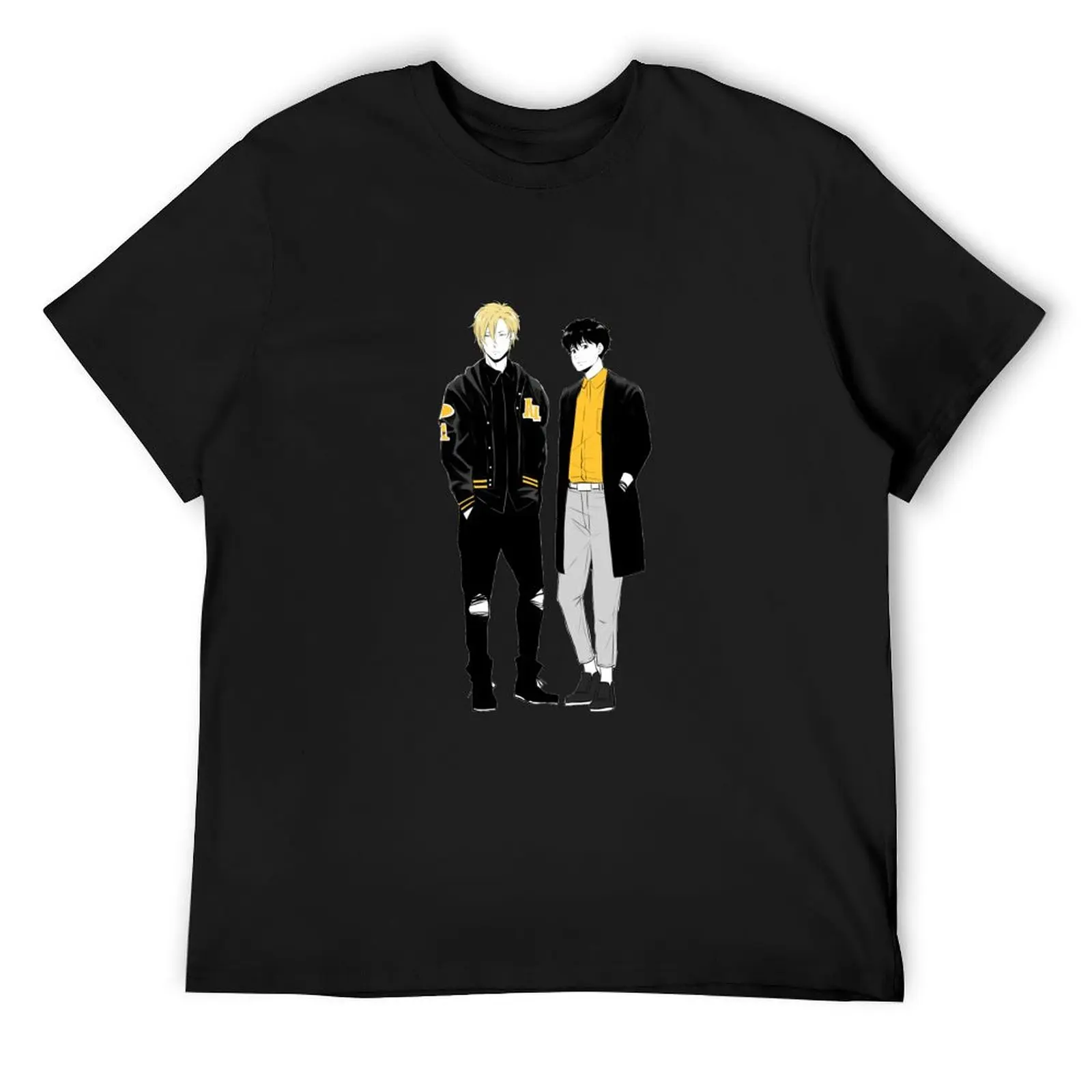

Banana Fish - Ash and Eiji T-Shirt luxury clothing labubu gifts for boyfriend clothes Louboutins men graphic t shirts