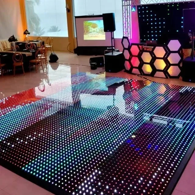 Led Video Dance Floor Disco Dj Lights Portable  Matrix Panel Piste De Danse Lumineuse Led Digital Pixel Dance Floor