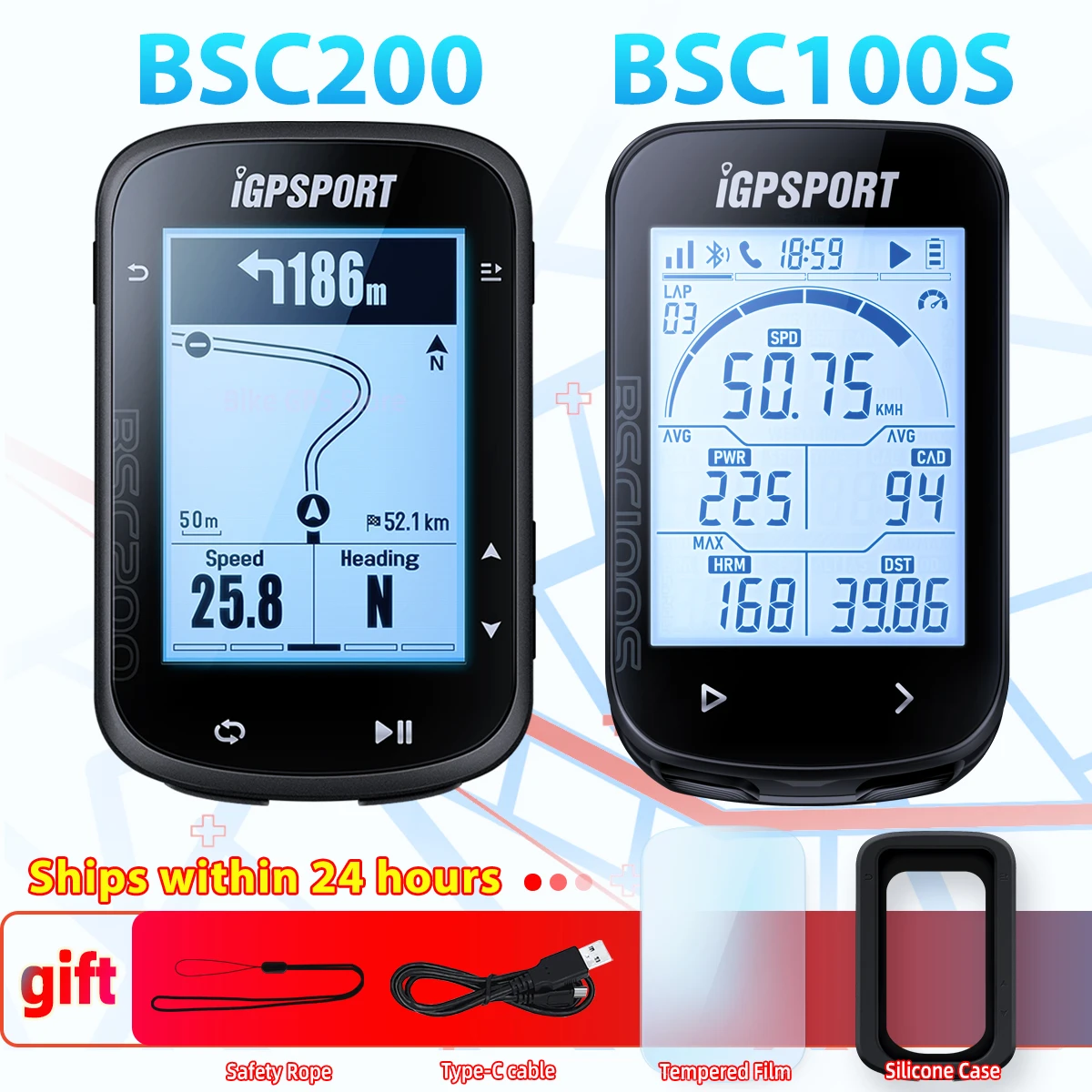 IGPSPORT BSC100S 200 BSC300 Bluetooth5.0 ANT+ Sport Cycle Computer Workable With Speed Cadence Heart Rate