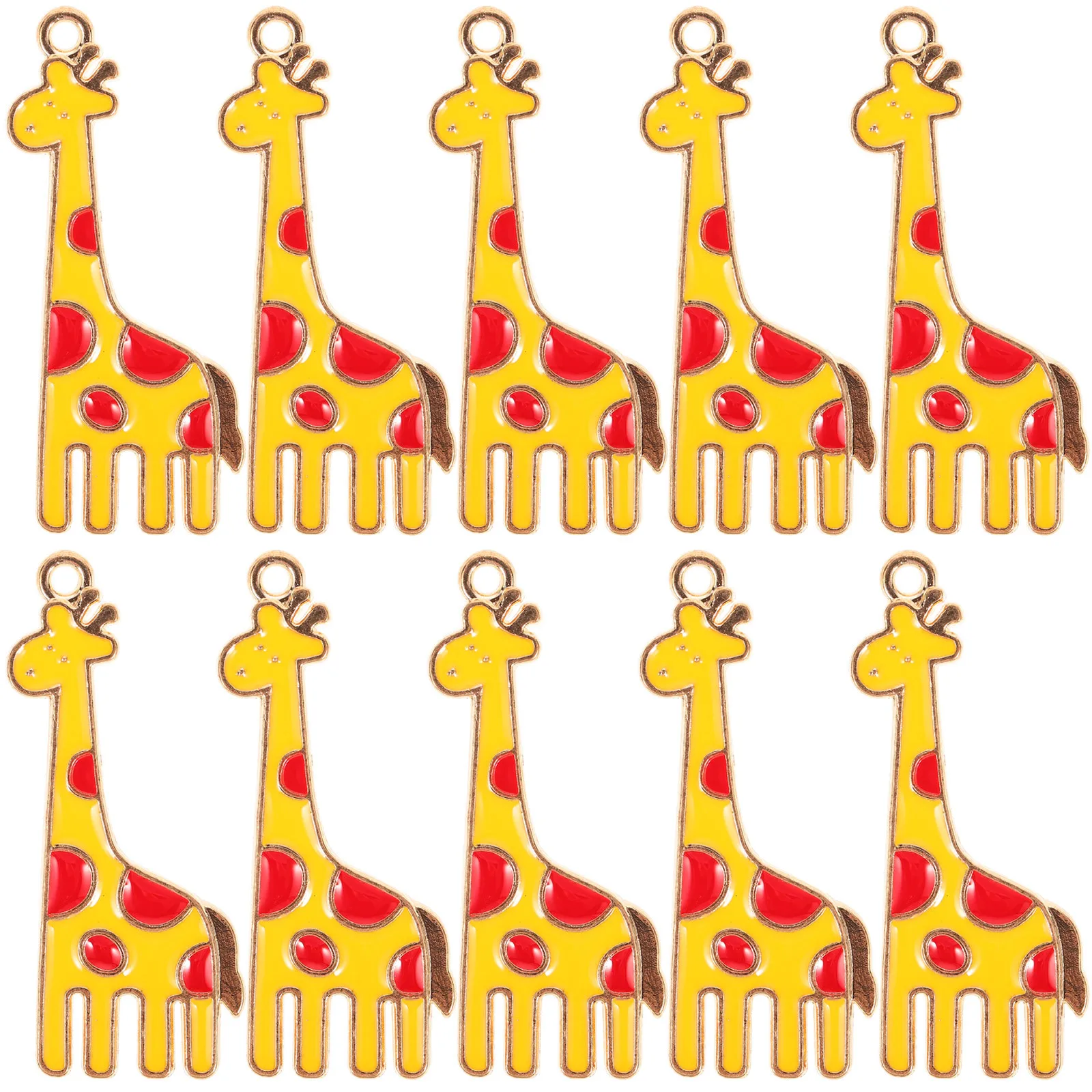 

10 шт., серьги-жирафы, подвески из сплава для изготовления ювелирных изделий своими руками, ожерелья, браслеты, брелки, ремесленные проекты, розовый цвет