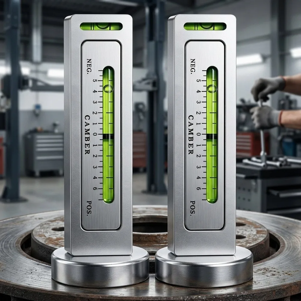 Automotive For Camber Gauge Tool Adjustable Magnetic Design for Wheel Alignment on Cars Trucks SUVs and Motorcycles