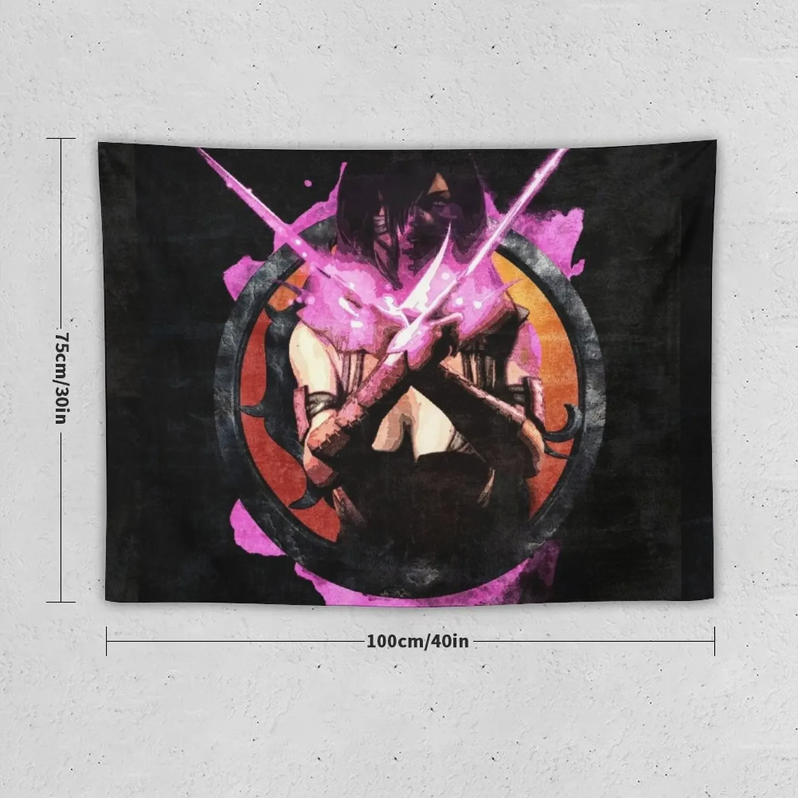 Mortal Kombat Mileena Tapestry Anime Decor Decorative Wall Wallpaper Bedroom Wall Hanging Tapestry