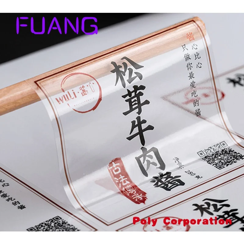 PVC Label Printing, Cosmetic Packing Sticker, Waterproof, Adhesive, Fancy Custom, Skin Care