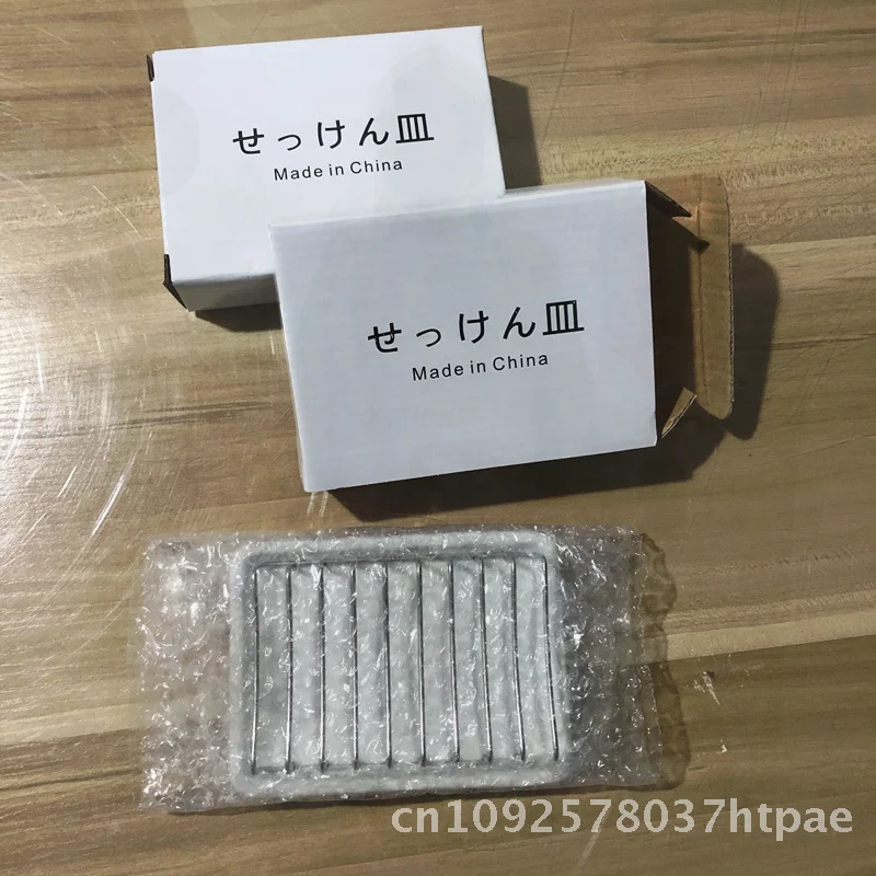 

Creative Non-Printed Ceramic Soap Dish Double-Layer Draining Rack Non-Perforated Bathroom Soap Box for Kitchen And Bath