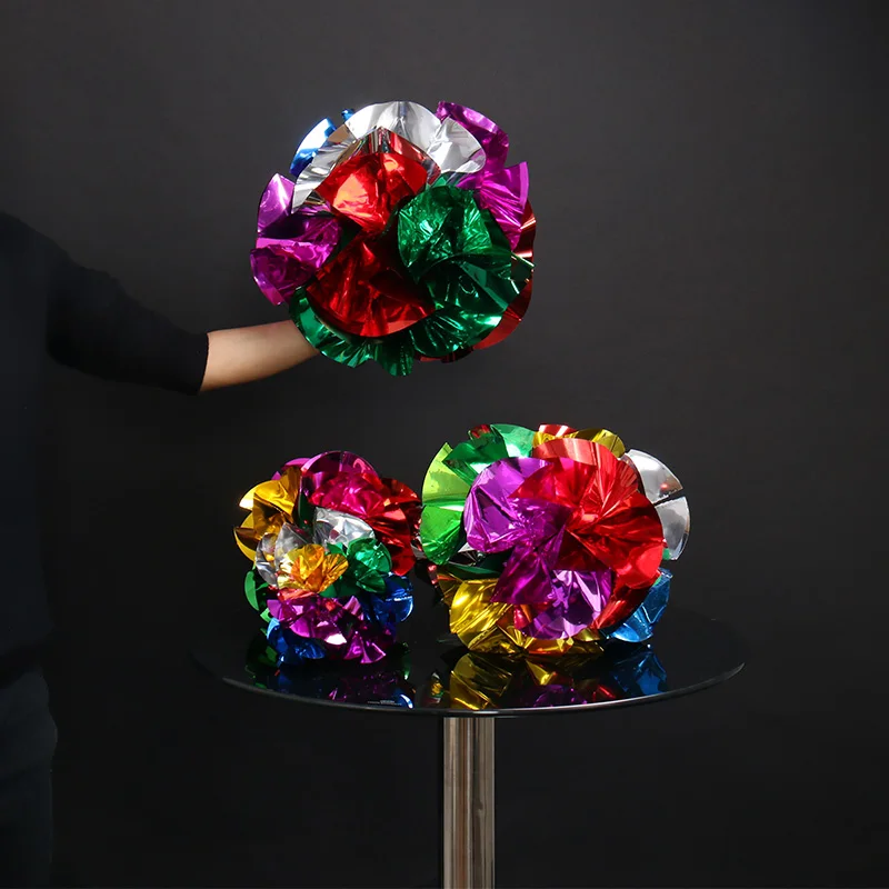 Flor que Aparece de la Esfera (Diámetro: 15/20/30/40cm) Trucos de Magia Ramo de Flores de Primavera Accesorios de Magia Magia de Cerca Magia Callejera Novedad
